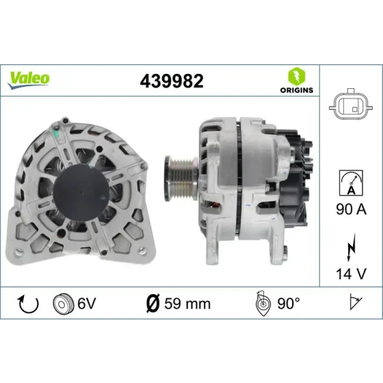 Valeo Şarj Dinamosu – 439982 / OEM 231008040R ürün görseli