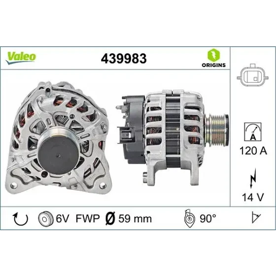 Valeo Şarj Dinamosu – 439983 ürün görseli