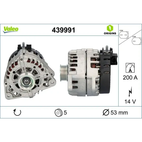 Valeo Şarj Dinamosu – 439991 / OEM A0009063903 ürün görseli