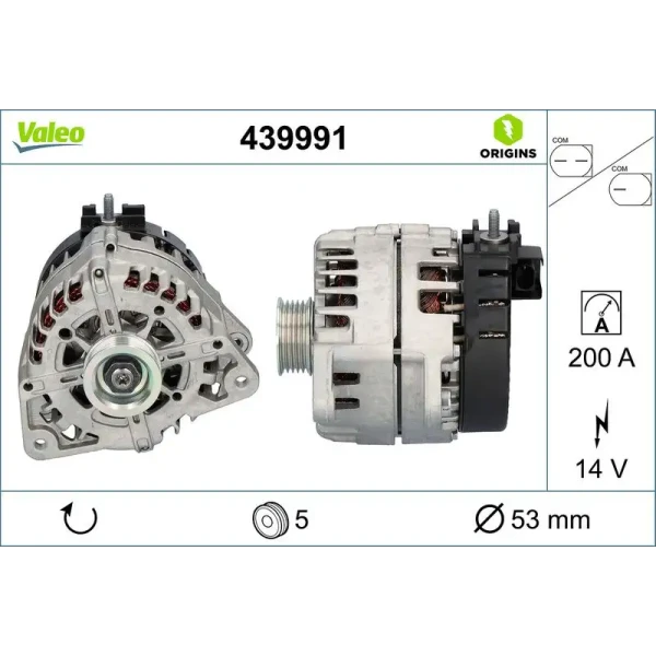 Valeo Şarj Dinamosu – 439991 / OEM A0009063903