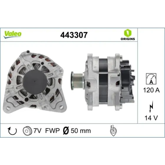 Valeo Şarj Dinamosu – 443307 / OEM 231008272R ürün görseli
