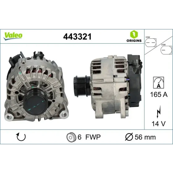 Valeo Şarj Dinamosu – 443321 ürün görseli