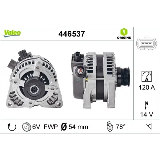 Valeo Şarj Dinamosu – 446537 ürün görseli