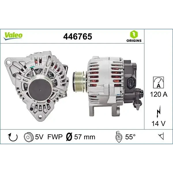 Valeo Şarj Dinamosu – 446765 / OEM 373002A401