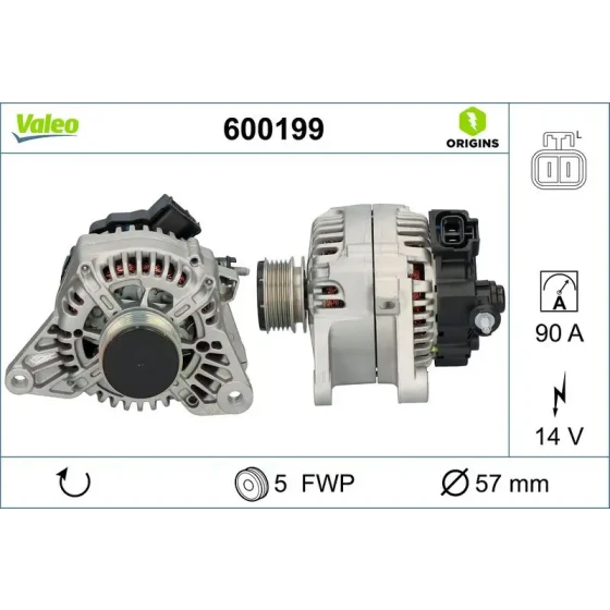 Valeo Şarj Dinamosu – 600199 / OEM 373002A050 ürün görseli