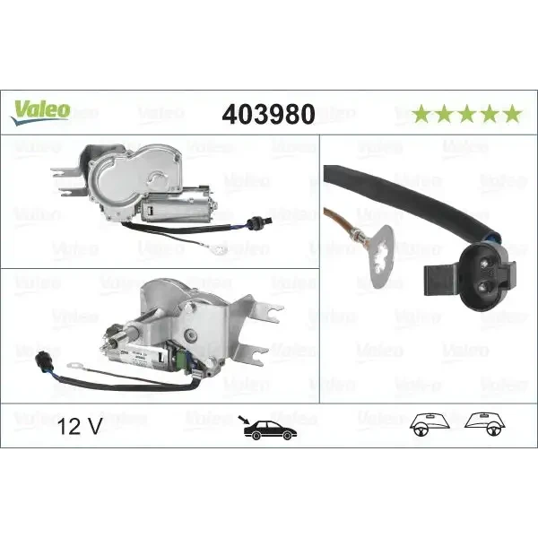 Valeo Silecek Motoru (Arka) – 403980 / OEM 90386268