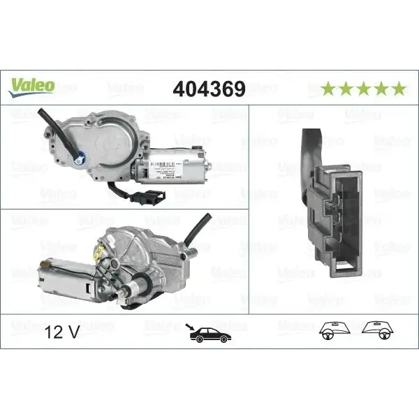 Valeo Silecek Motoru (Arka) – 404369 / OEM 6N0955713B