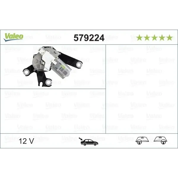 Valeo Silecek Motoru (Arka) – 579224 / OEM 6405H8
