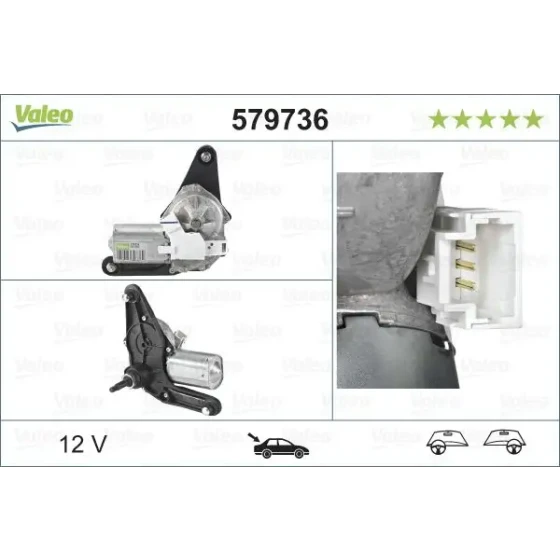 Valeo Silecek Motoru (Arka) – 579736 / OEM 8200071214 ürün görseli
