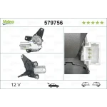 Valeo Silecek Motoru (Arka) – 579756 / OEM 8200153458