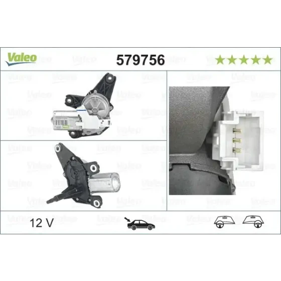 Valeo Silecek Motoru (Arka) – 579756 / OEM 8200153458 ürün görseli