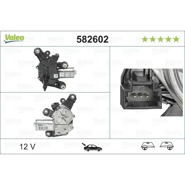 Valeo Silecek Motoru (Arka) – 582602 / OEM 287105483R