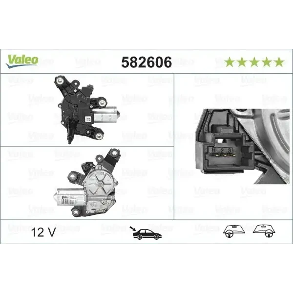 Valeo Silecek Motoru (Arka) – 582606 / OEM 287102467R