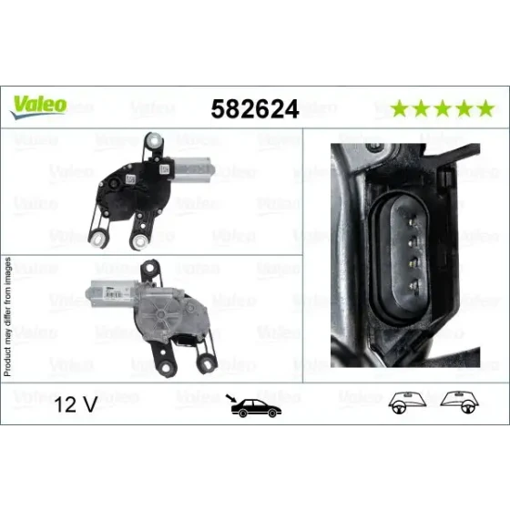 Valeo Silecek Motoru (Arka) – 582624 / OEM 1S6955711B ürün görseli