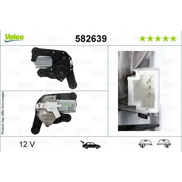 Valeo Silecek Motoru (Arka) – 582639 / OEM 6405QJ