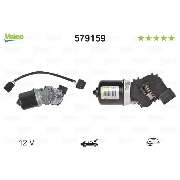Valeo Silecek Motoru (Ön) – 579159 / OEM 7701052465