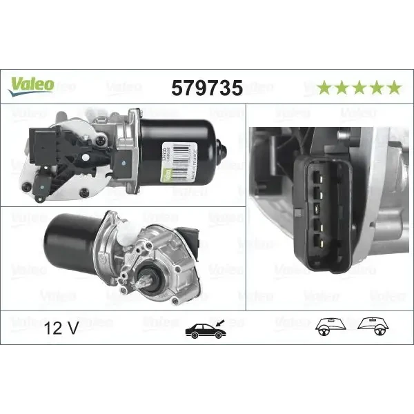 Valeo Silecek Motoru (Ön) – 579735 / OEM 7701056003