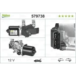 Valeo Silecek Motoru (Ön) – 579738 / OEM 7701061590