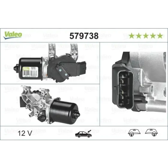 Valeo Silecek Motoru (Ön) – 579738 / OEM 7701061590 ürün görseli