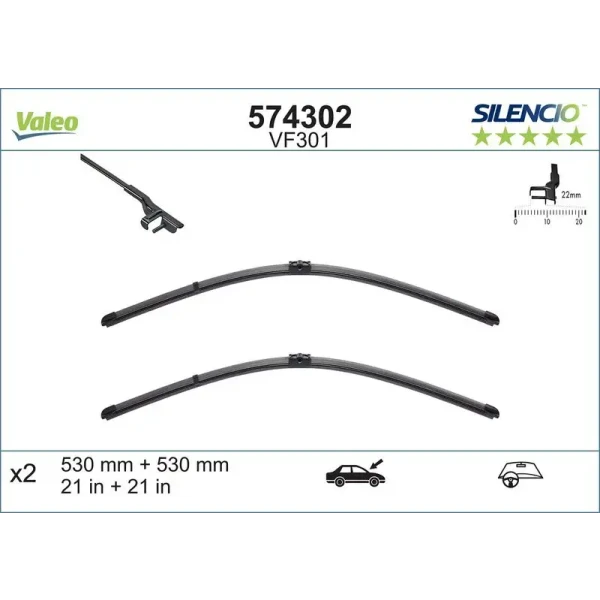 Valeo Silecek Süpürgesi (Takım) – 574302