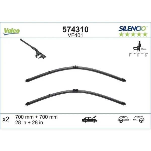 Valeo Silecek Süpürgesi (Takım) – 574310