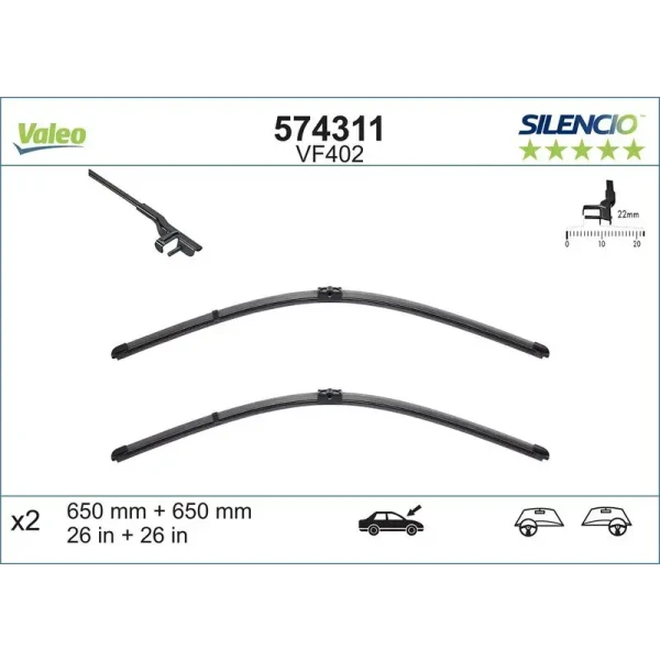 Valeo Silecek Süpürgesi (Takım) – 574311
