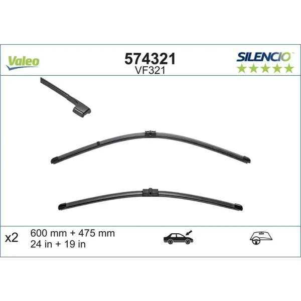 Valeo Silecek Süpürgesi (Takım) – 574321