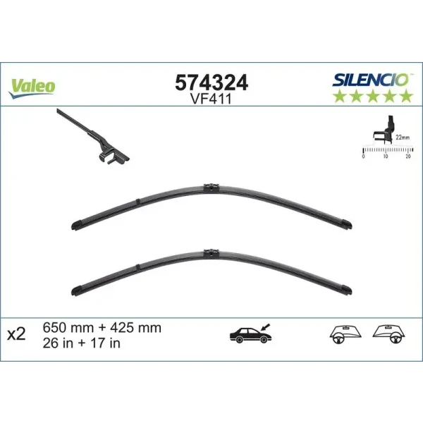Valeo Silecek Süpürgesi (Takım) – 574324