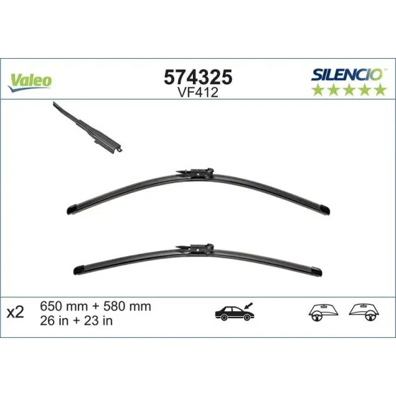 Valeo Silecek Süpürgesi (Takım) – 574325 ürün görseli