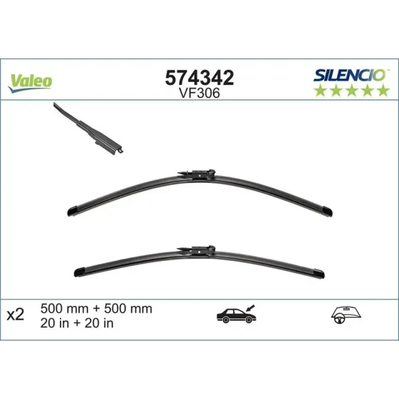 Valeo Silecek Süpürgesi (Takım) – 574342 ürün görseli