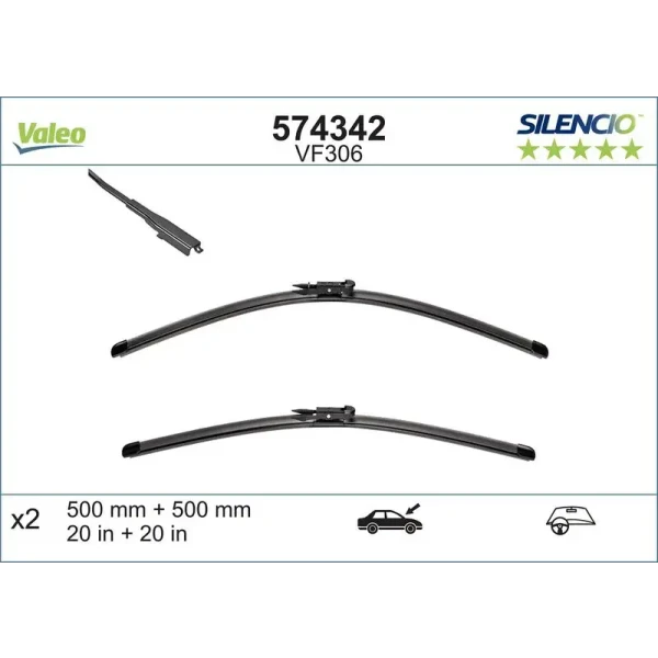 Valeo Silecek Süpürgesi (Takım) – 574342