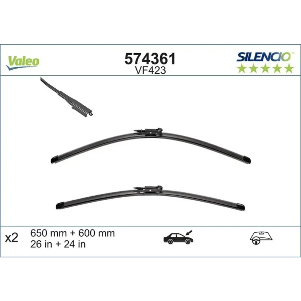 Valeo Silecek Süpürgesi (Takım) – 574361