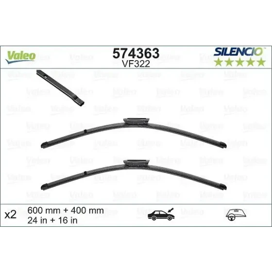 Valeo Silecek Süpürgesi (Takım) – 574363 ürün görseli