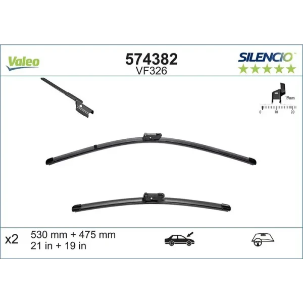 Valeo Silecek Süpürgesi (Takım) – 574382