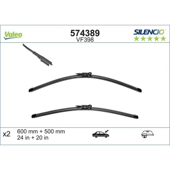 Valeo Silecek Süpürgesi (Takım) – 574389 ürün görseli