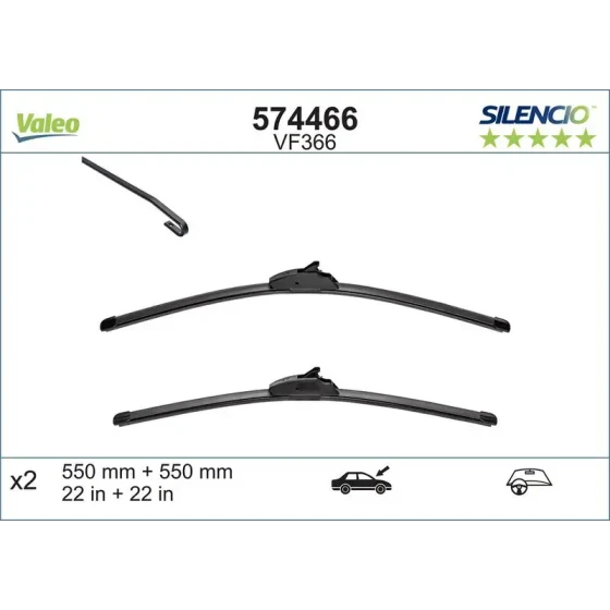 Valeo Silecek Süpürgesi (Takım) – 574466 ürün görseli