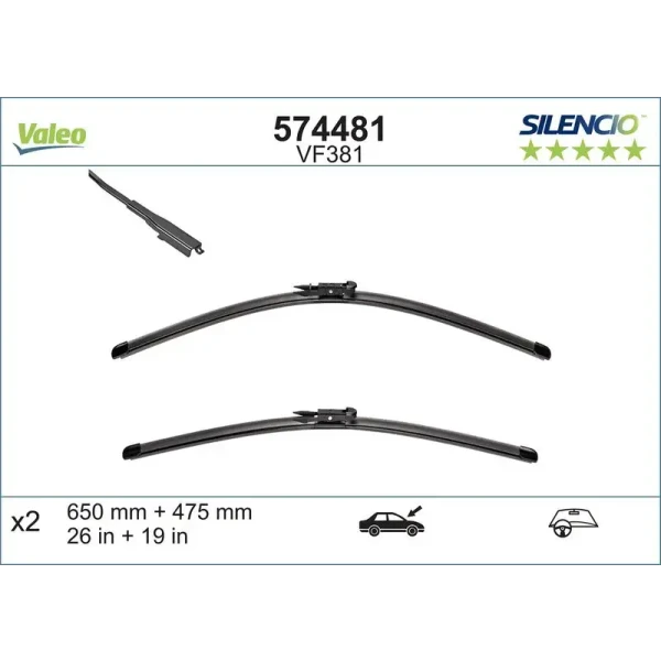 Valeo Silecek Süpürgesi (Takım) – 574481