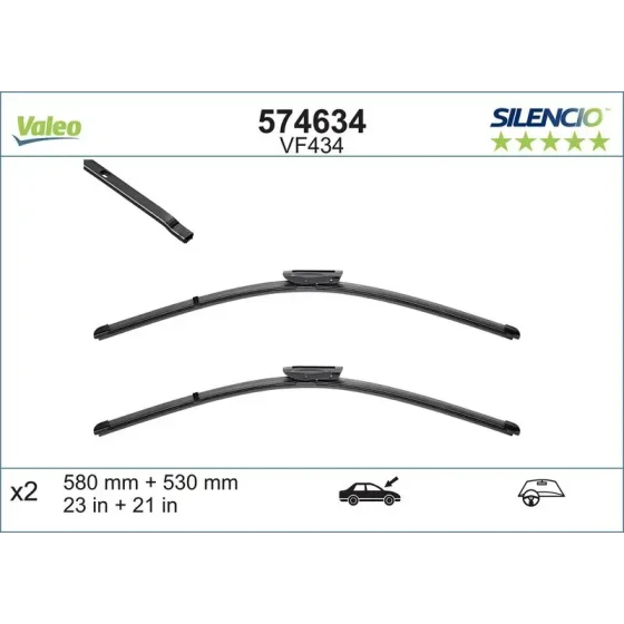Valeo Silecek Süpürgesi (Takım) – 574634 ürün görseli