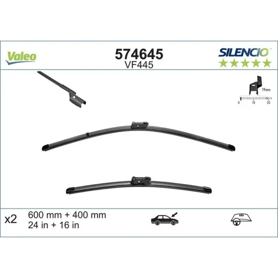 Valeo Silecek Süpürgesi (Takım) – 574645 ürün görseli