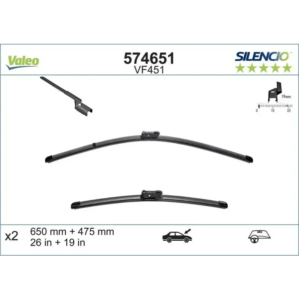 Valeo Silecek Süpürgesi (Takım) – 574651