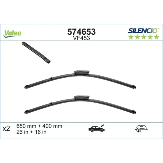 Valeo Silecek Süpürgesi (Takım) – 574653 ürün görseli