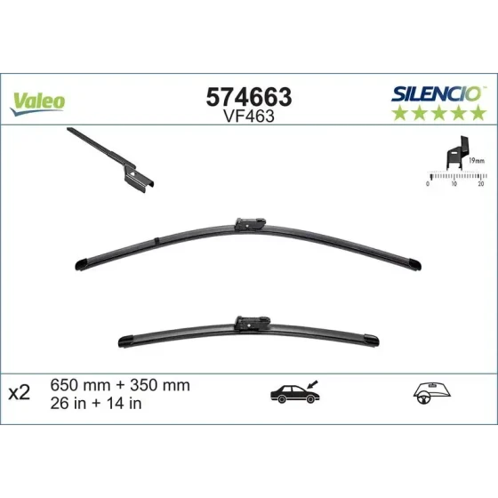 Valeo Silecek Süpürgesi (Takım) – 574663 ürün görseli