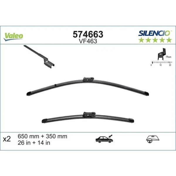 Valeo Silecek Süpürgesi (Takım) – 574663