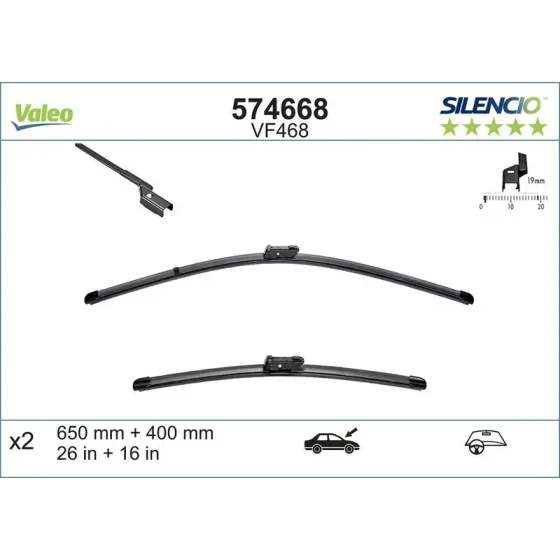 Valeo Silecek Süpürgesi (Takım) – 574668 ürün görseli