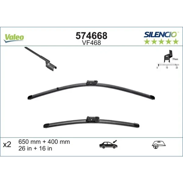 Valeo Silecek Süpürgesi (Takım) – 574668