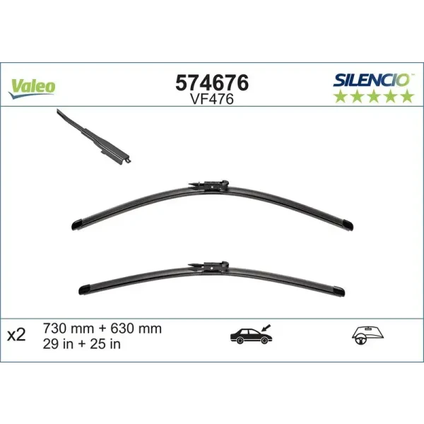 Valeo Silecek Süpürgesi (Takım) – 574676