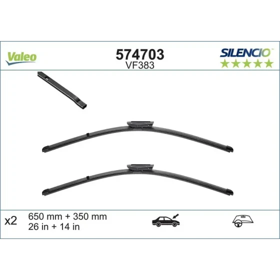 Valeo Silecek Süpürgesi (Takım) – 574703 ürün görseli