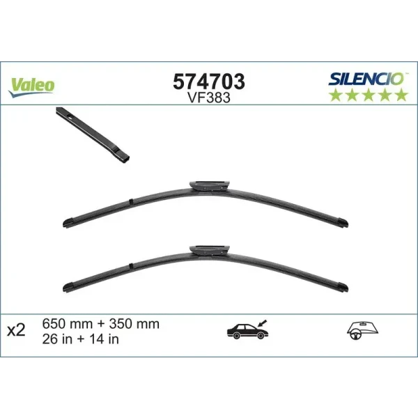 Valeo Silecek Süpürgesi (Takım) – 574703
