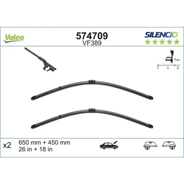 Valeo Silecek Süpürgesi (Takım) – 574709