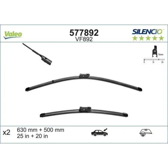 Valeo Silecek Süpürgesi (Takım) – 577892 ürün görseli